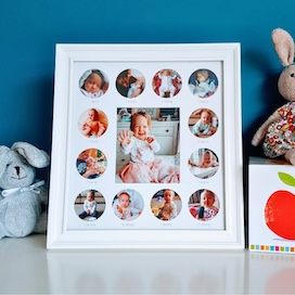 Custom-sized picture frames