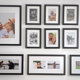 Custom-sized picture frames